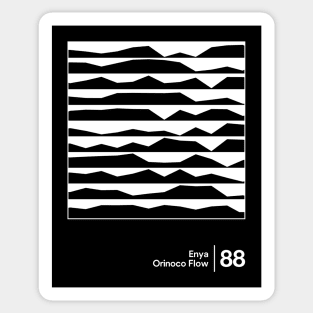 Orinoco Flow / Minimalist Style Graphic Design Sticker